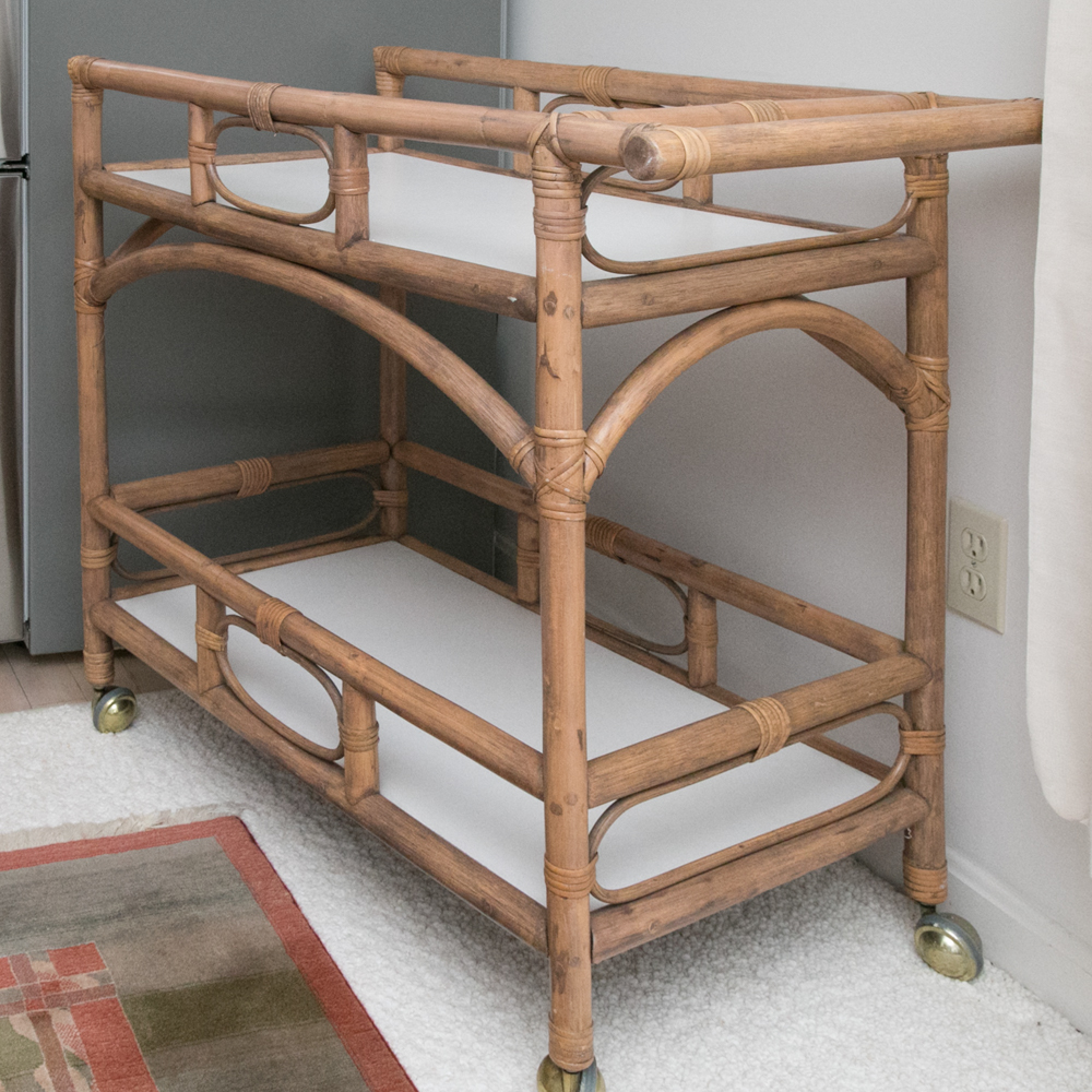 Rattan Bar Cart EBTH